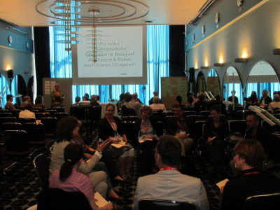 Diskussionsgruppen beim Workshop Science 2.0 auf dem Bibliothekartag 2014